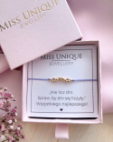 Bransoletka GOLDEN DROPS MINI wrzosowa Bransoletka GOLDEN DROPS MINI wrzosowa