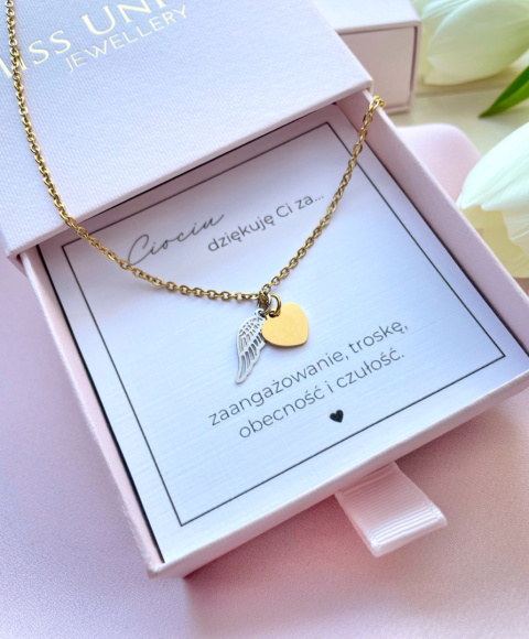 Naszyjnik Winged Heart Gold&Silver Naszyjnik Winged Heart Gold&Silver