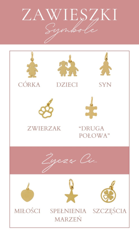 WYJĄTKOWE SYMBOLE - Stwórz własną bransoletkę RÓŻ