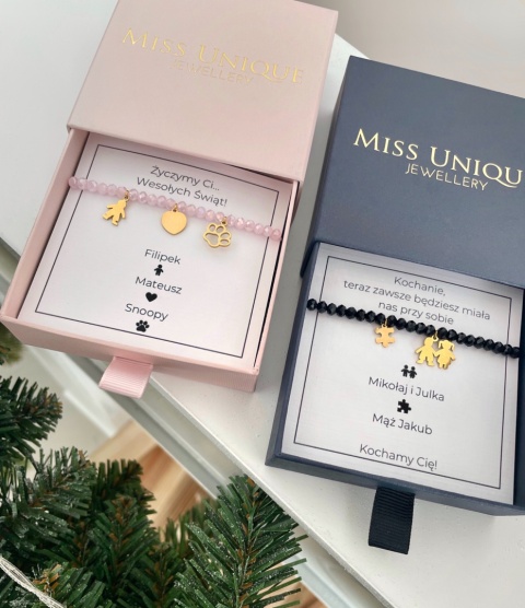 WYJĄTKOWE SYMBOLE - Stwórz własną bransoletkę RÓŻ