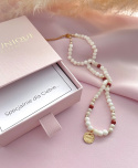 naszyjnik/choker w neutralnych kolorach naszyjnik/choker w neutralnych kolorach